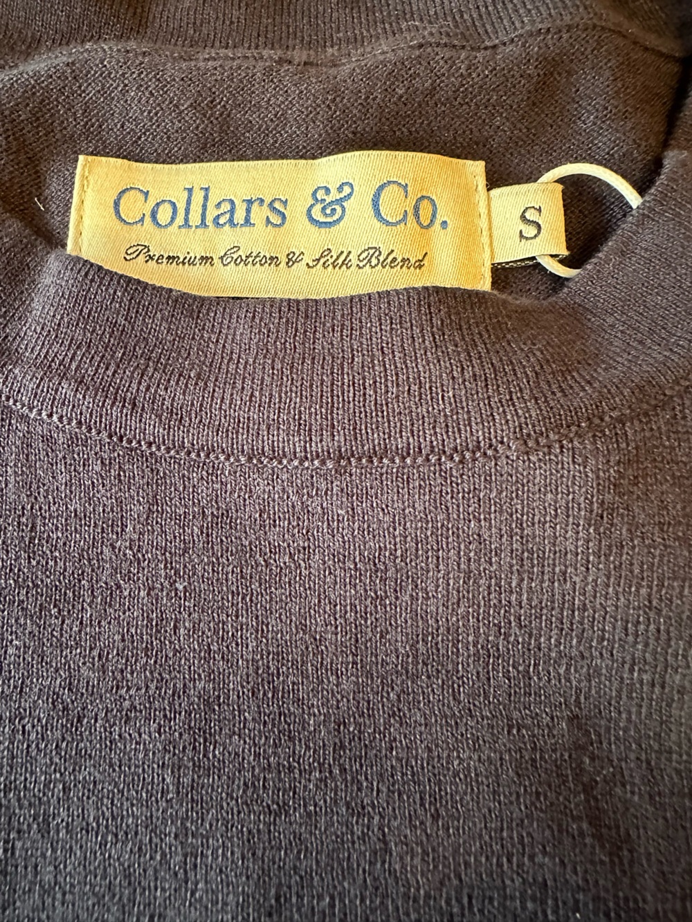 Collars & Co. Lucca Luxury Touch Cotton and Silk T-Shirt, Size Small - Picture 4 of 6